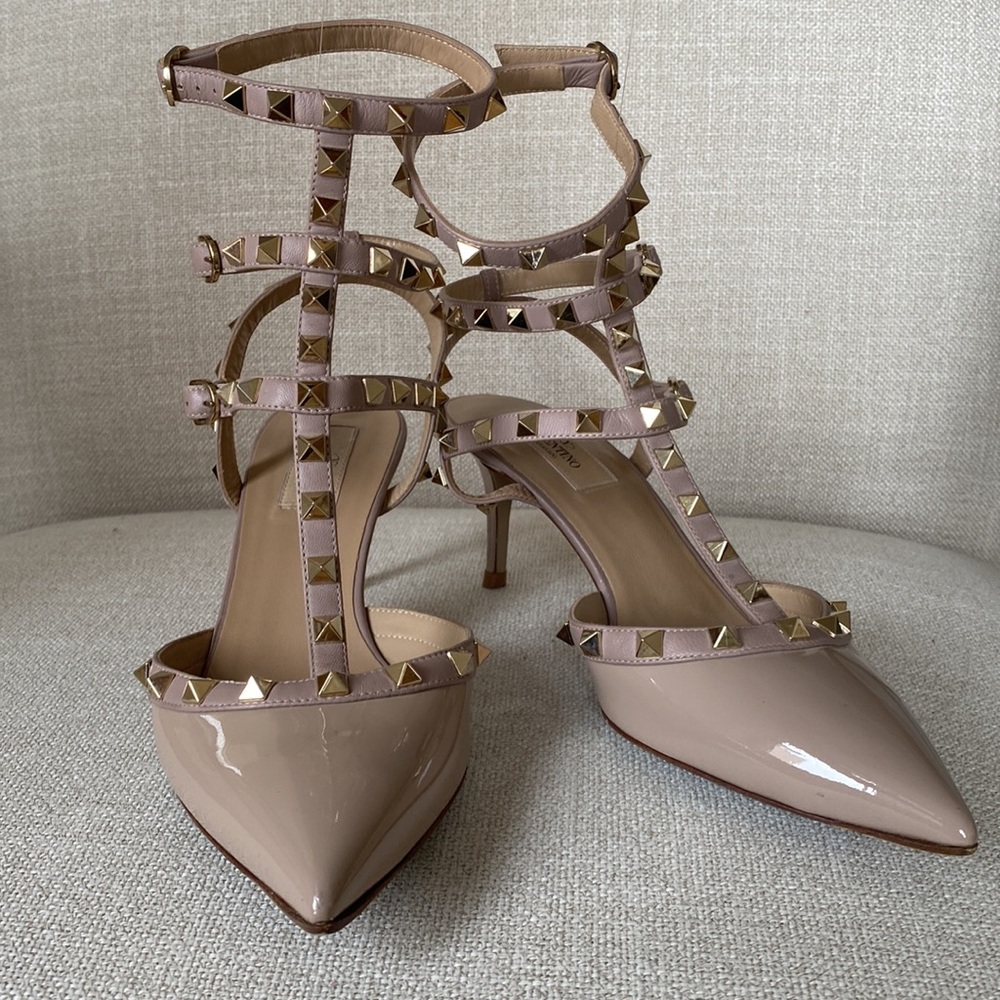 VALENTINO ROCKSTUD CAGED PUMP 65MM